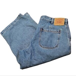 Levis Vintage Capro jeans flat lay 19 inches or 38/39 inches Rounded Pockets